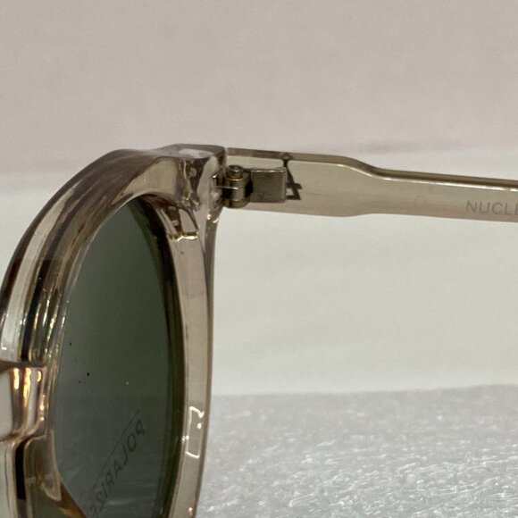 AIRE Nucleus Transparent Sand Sunglasses Khaki Polarized Lens Unisex NWT - Picture 5 of 10